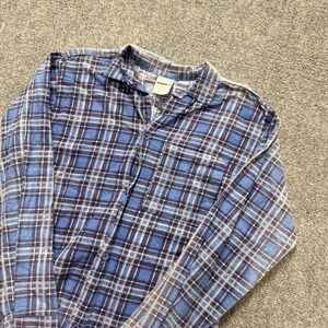 VTG Sostanza Dress Shirt Women's M Plaid 100% Cotton Made in USA Button Up